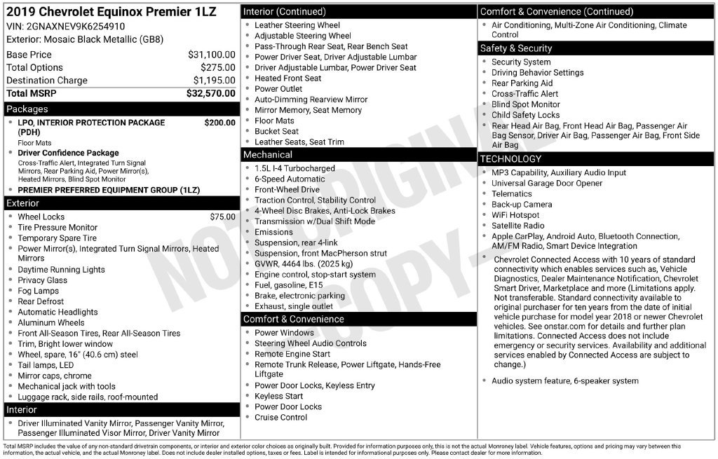 Used 2019 Chevrolet Equinox Premier FWD image 5