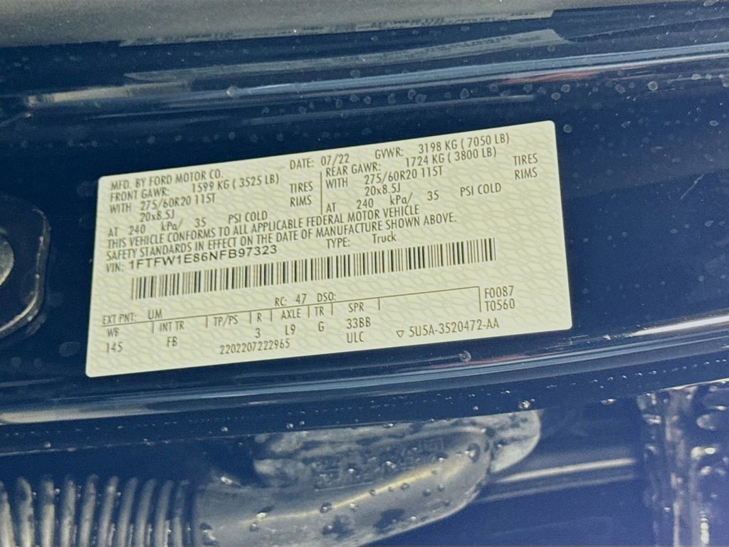 Certified 2022 Ford F150 XLT w/ Equipment Group 302A High image 35