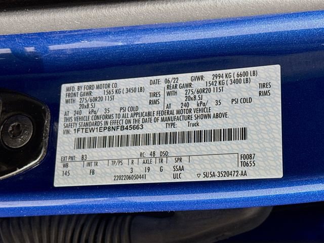 Certified 2022 Ford F150 XLT w/ Equipment Group 302A High image 33