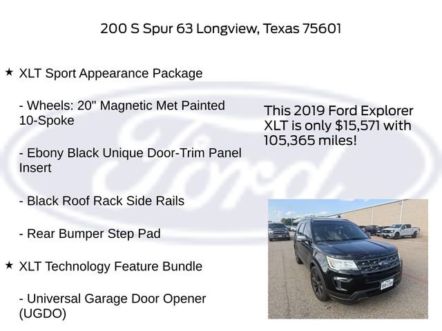 Certified 2019 Ford Explorer XLT w/ Equipment Group 202A FWD image 20