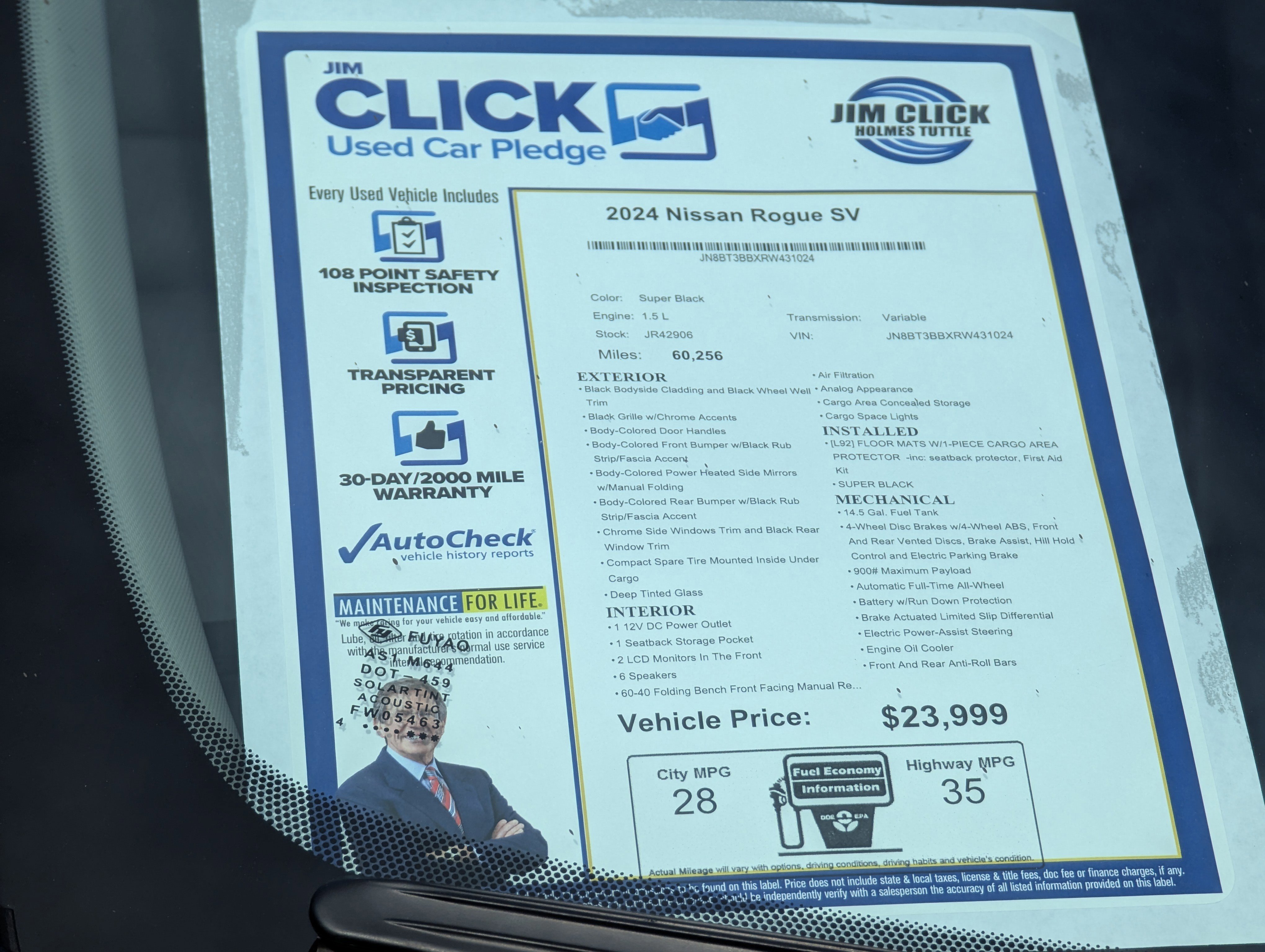 Used 2024 Nissan Rogue SV image 13