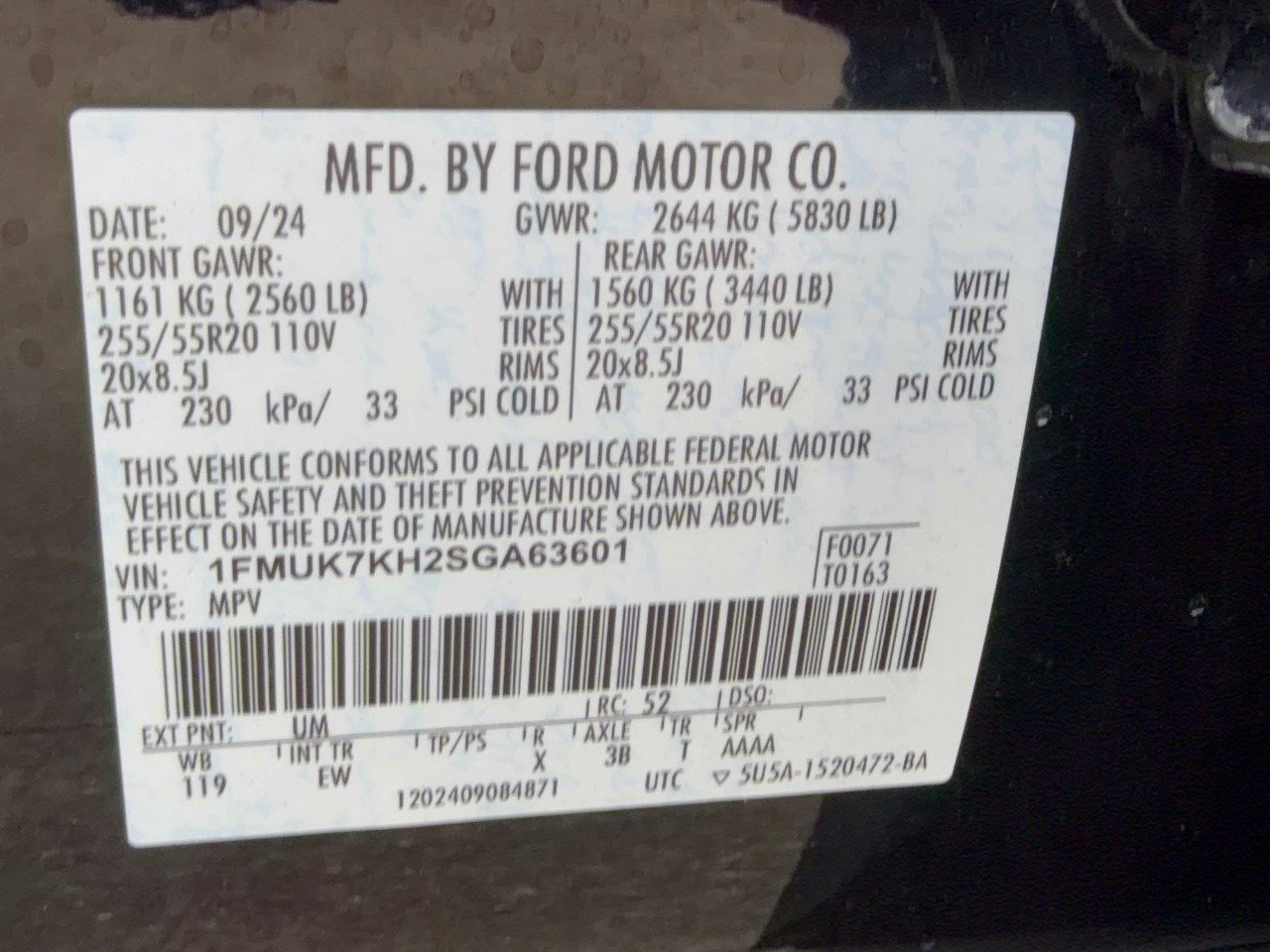 Certified 2025 Ford Explorer ST-Line w/ Premium Package RWD image 31
