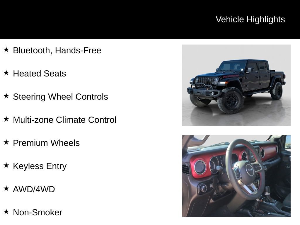 Used 2023 Jeep Gladiator Rubicon w/ Cold Weather Group image 16