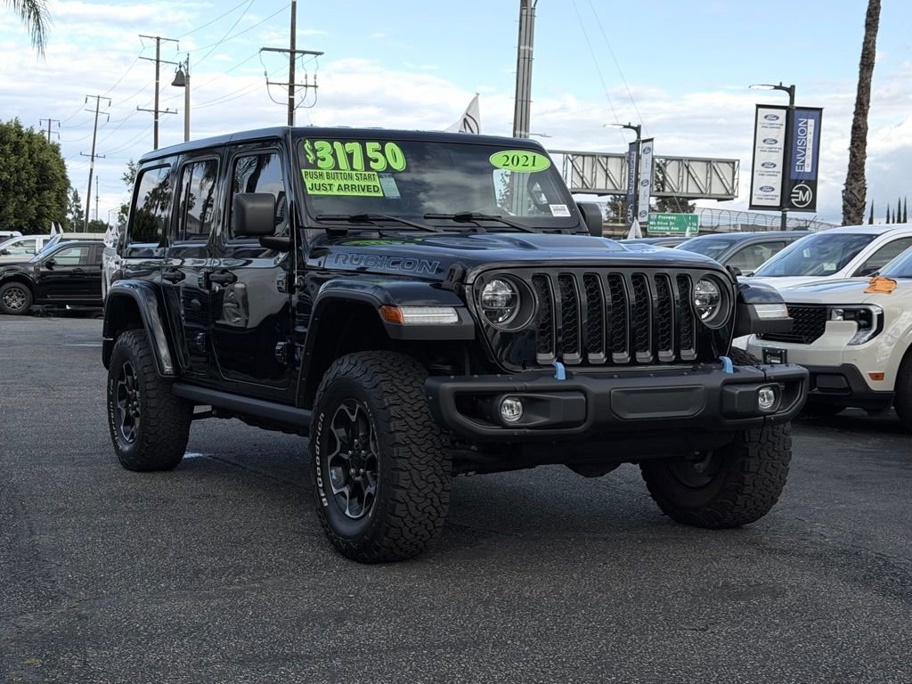 Used 2021 Jeep Wrangler Unlimited Rubicon 4xe w/ Steel Bumper Group image 30