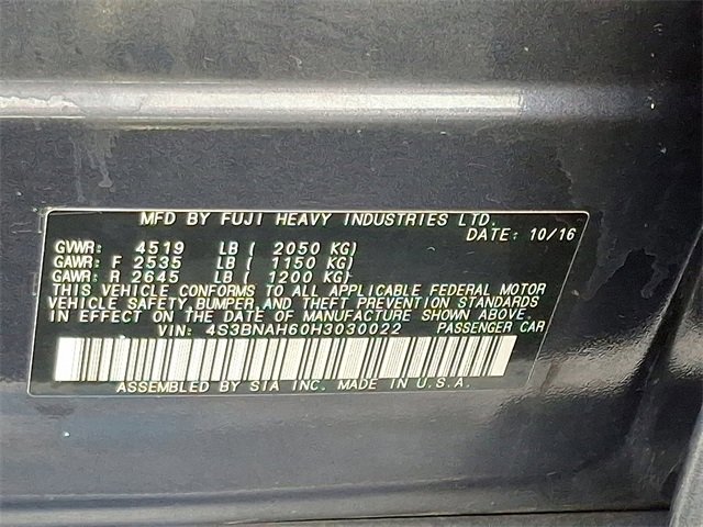 Used 2017 Subaru Legacy 2.5i Premium image 28