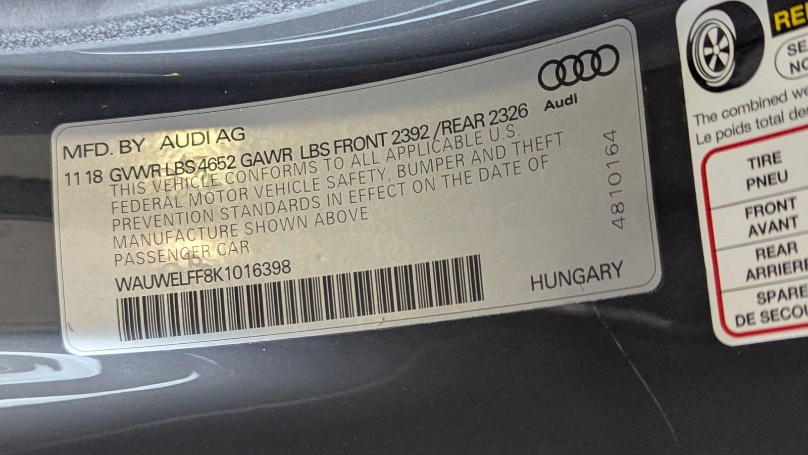 Used 2019 Audi A3 2.0T Prestige w/ Prestige Package image 18