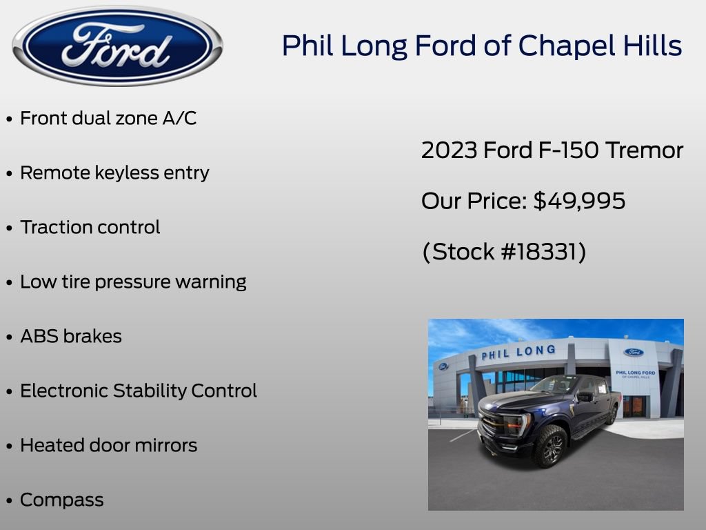 Certified 2023 Ford F150 Tremor w/ Equipment Group 402A High AWD/4WD image 39