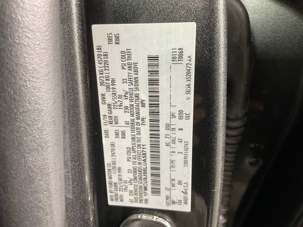 Certified 2020 Ford Escape Titanium image 26