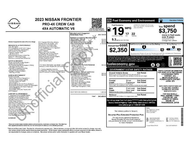 Used 2023 Nissan Frontier PRO-4X w/ Pro Convenience Package image 39