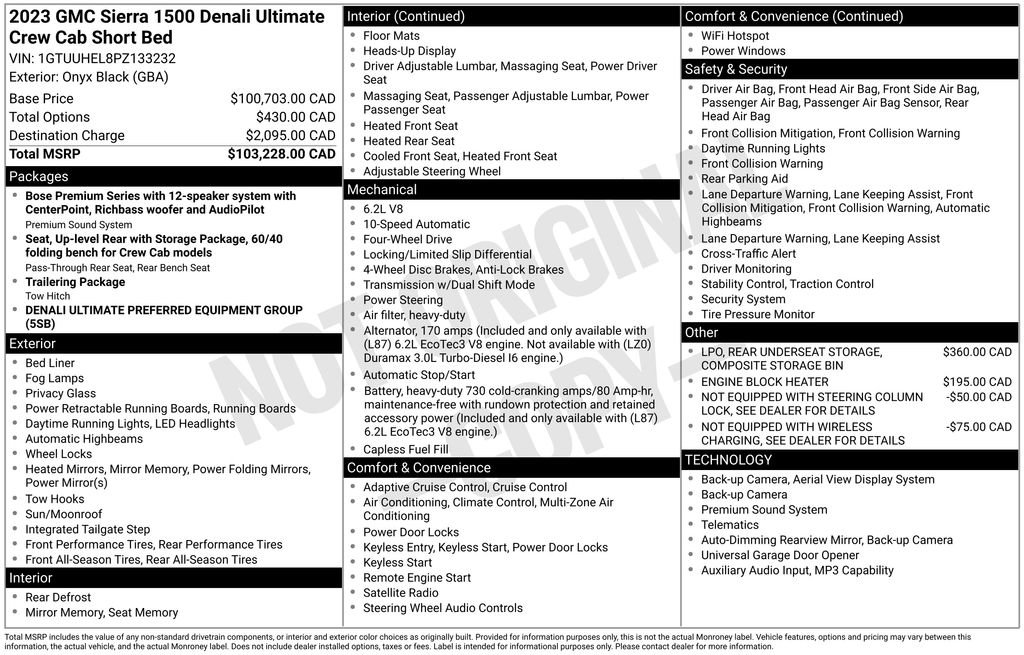 Used 2023 GMC Sierra 1500 Denali Ultimate image 2