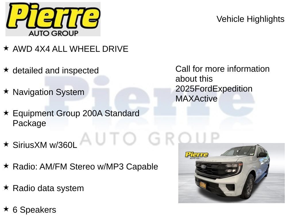 Certified 2025 Ford Expedition Max Active AWD/4WD image 7
