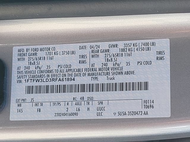 Certified 2024 Ford F150 XLT w/ Equipment Group 302A MID AWD/4WD image 16