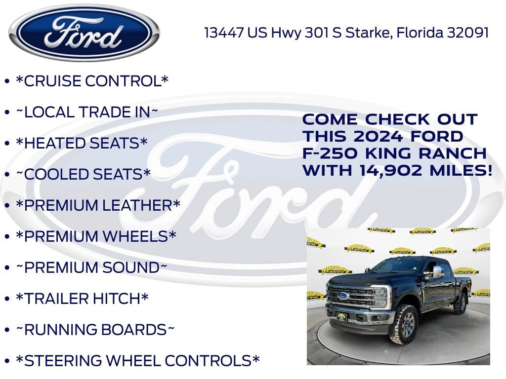 Certified 2024 Ford F250 King Ranch w/ Chrome Package AWD/4WD image 17