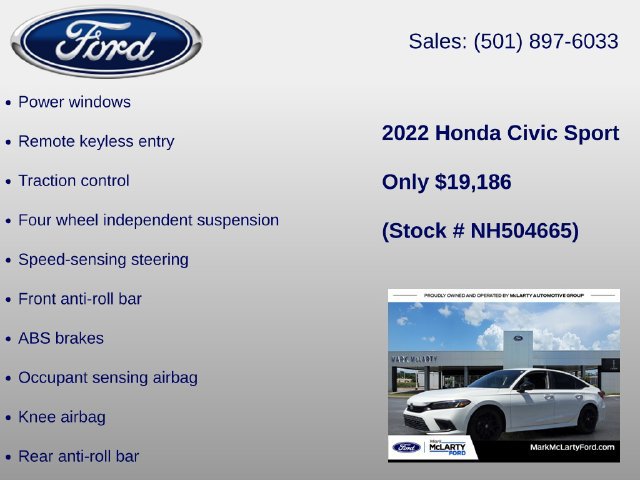 Used 2022 Honda Civic Sport image 12