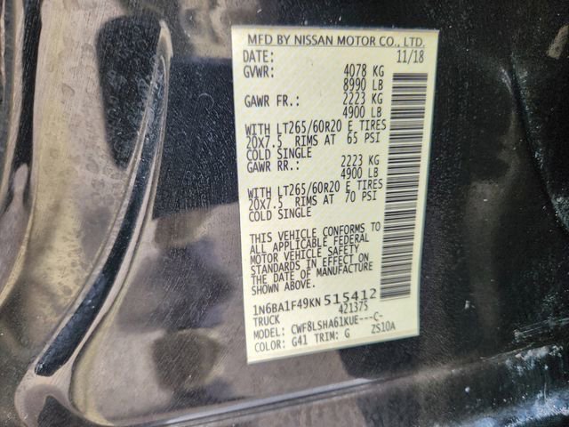 Used 2019 Nissan Titan SV w/ SV Convenience Package image 27