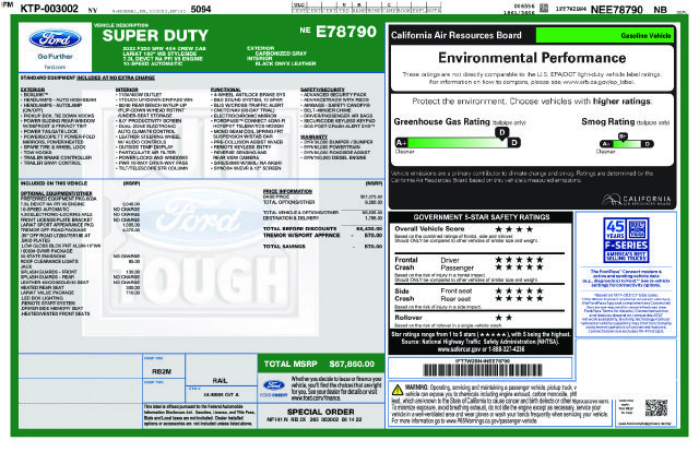 Certified 2022 Ford F250 Lariat w/ Tremor Off-Road Package AWD/4WD image 9