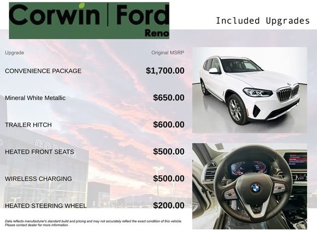 Used 2024 BMW X3 xDrive30i w/ Convenience Package image 3