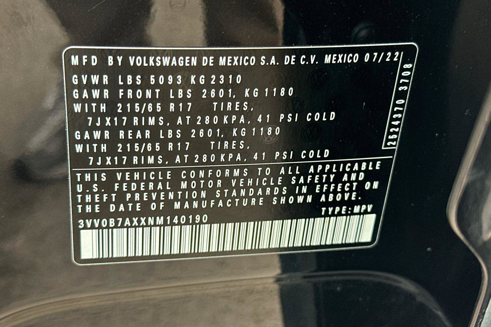 Used 2022 Volkswagen Tiguan S image 33