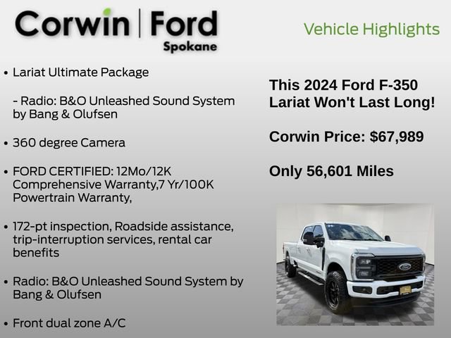 Certified 2024 Ford F350 Lariat w/ Lariat Ultimate Package AWD/4WD image 24