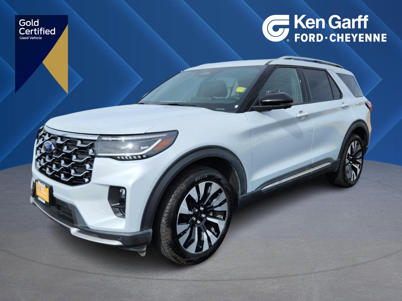 Certified 2025 Ford Explorer Platinum w/ LUX Leather Package