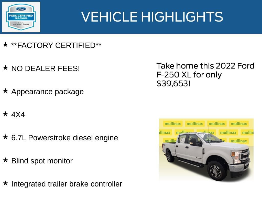 Certified 2022 Ford F250 XL w/ STX Appearance Package image 14
