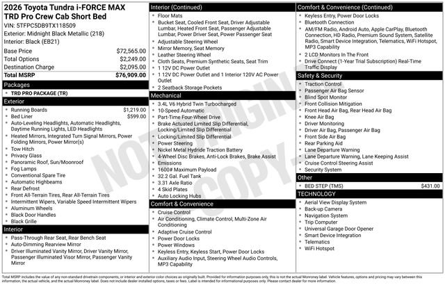 Used 2026 Toyota Tundra TRD Pro image 30