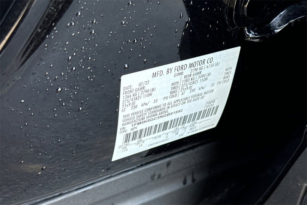 Certified 2022 Ford Explorer ST w/ Equipment Group 401A image 30