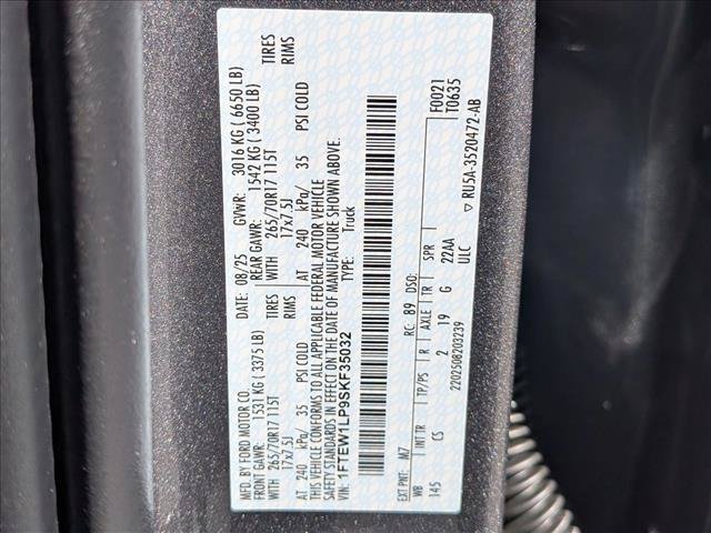 Certified 2025 Ford F150 XL w/ Equipment Group 103A High AWD/4WD image 22