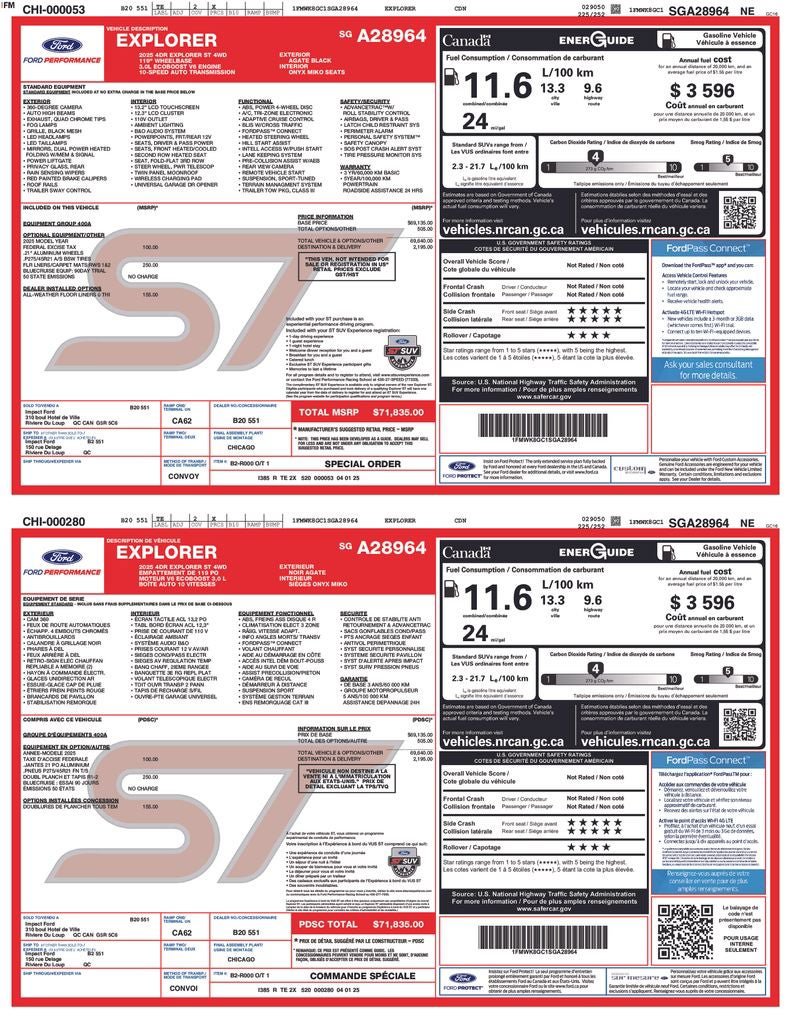 Certified 2025 Ford Explorer ST AWD/4WD image 37
