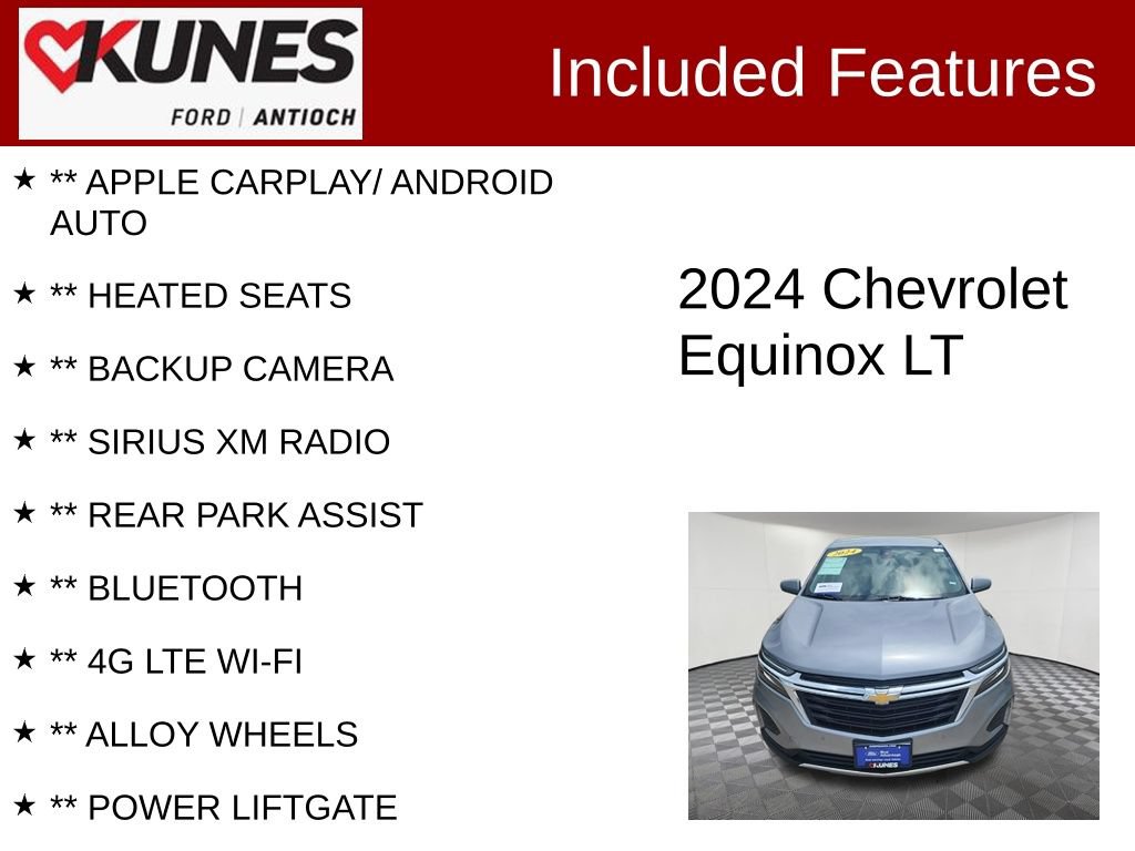 Used 2024 Chevrolet Equinox LT AWD/4WD image 3