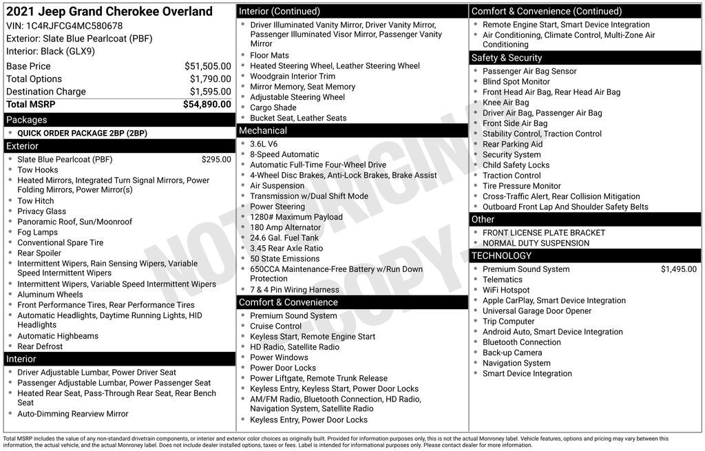 Used 2021 Jeep Grand Cherokee Overland image 10