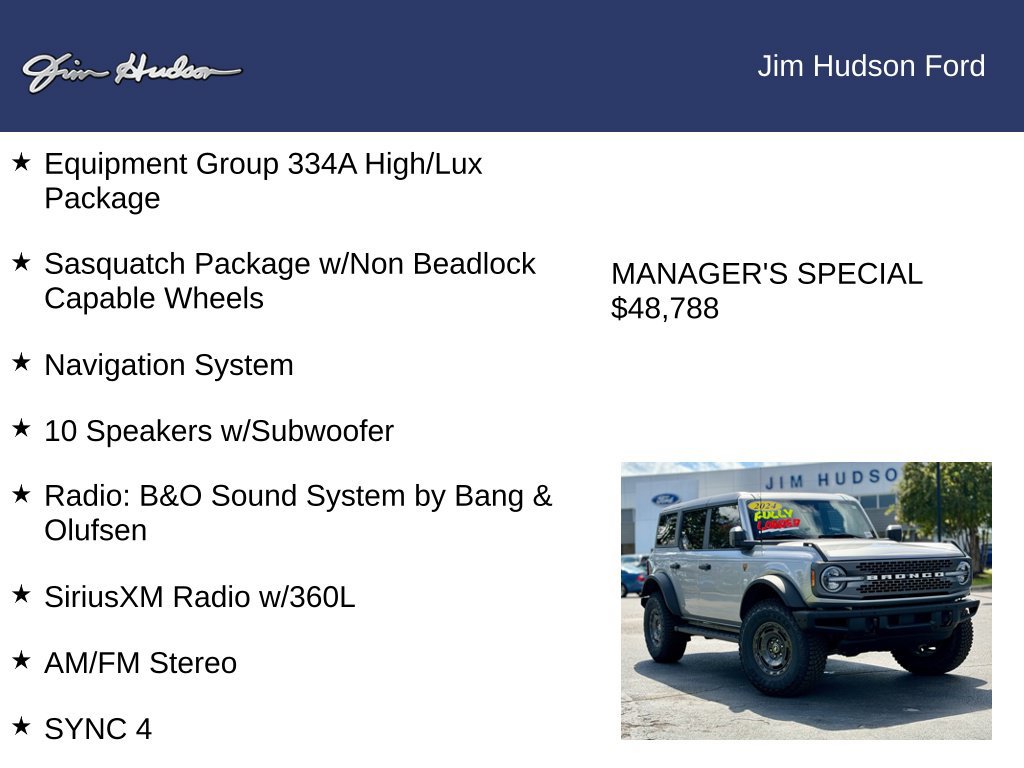 Certified 2024 Ford Bronco Badlands AWD/4WD image 12