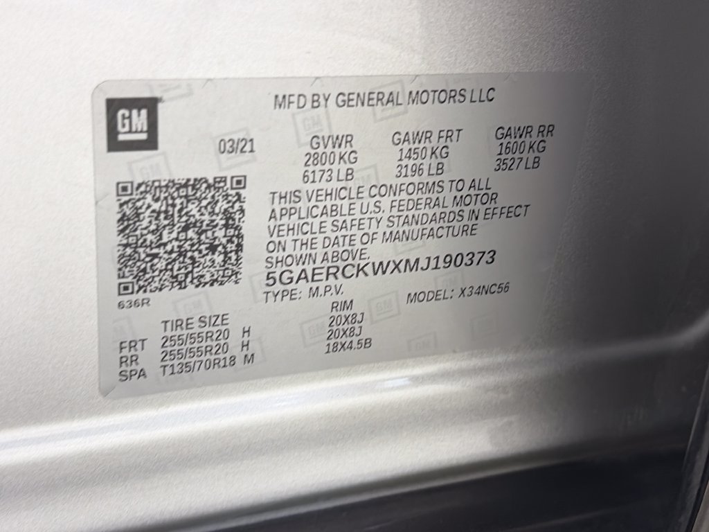 Used 2021 Buick Enclave Premium w/ Sun and Sites Package FWD image 9