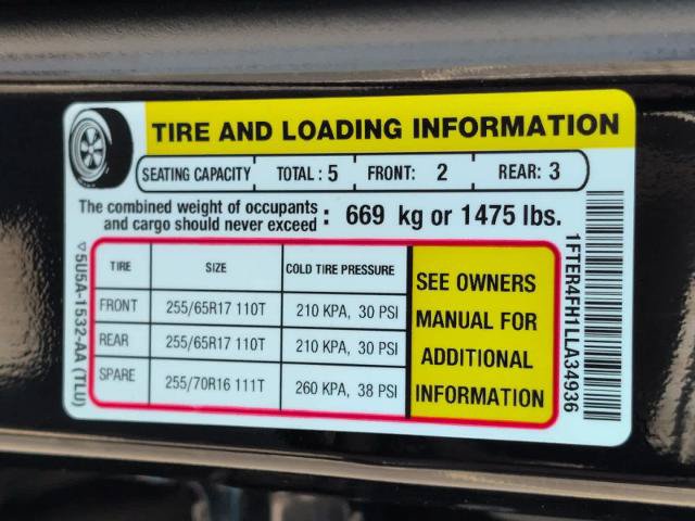 Certified 2020 Ford Ranger XLT w/ Equipment Group 301A Mid AWD/4WD image 30