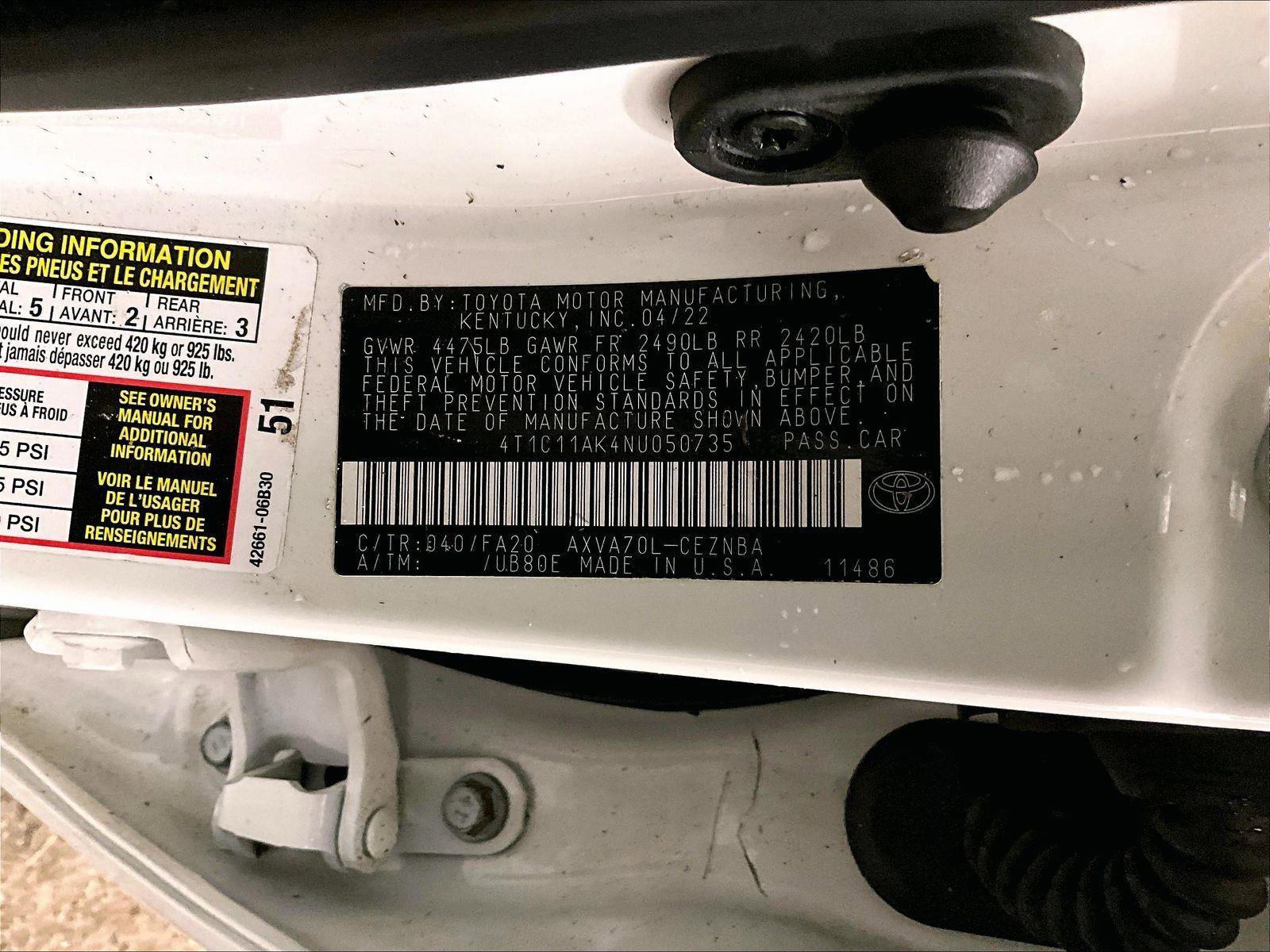 Used 2022 Toyota Camry LE FWD image 32