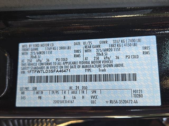 Certified 2025 Ford F150 Platinum w/ Equipment Group 702A High AWD/4WD image 26