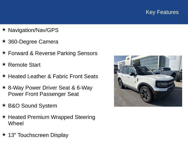 Certified 2025 Ford Bronco Sport Outer Banks w/ Outer Banks Tech Package+ AWD/4WD image 13