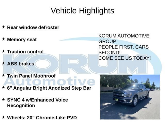 Certified 2025 Ford F150 Lariat AWD/4WD image 8