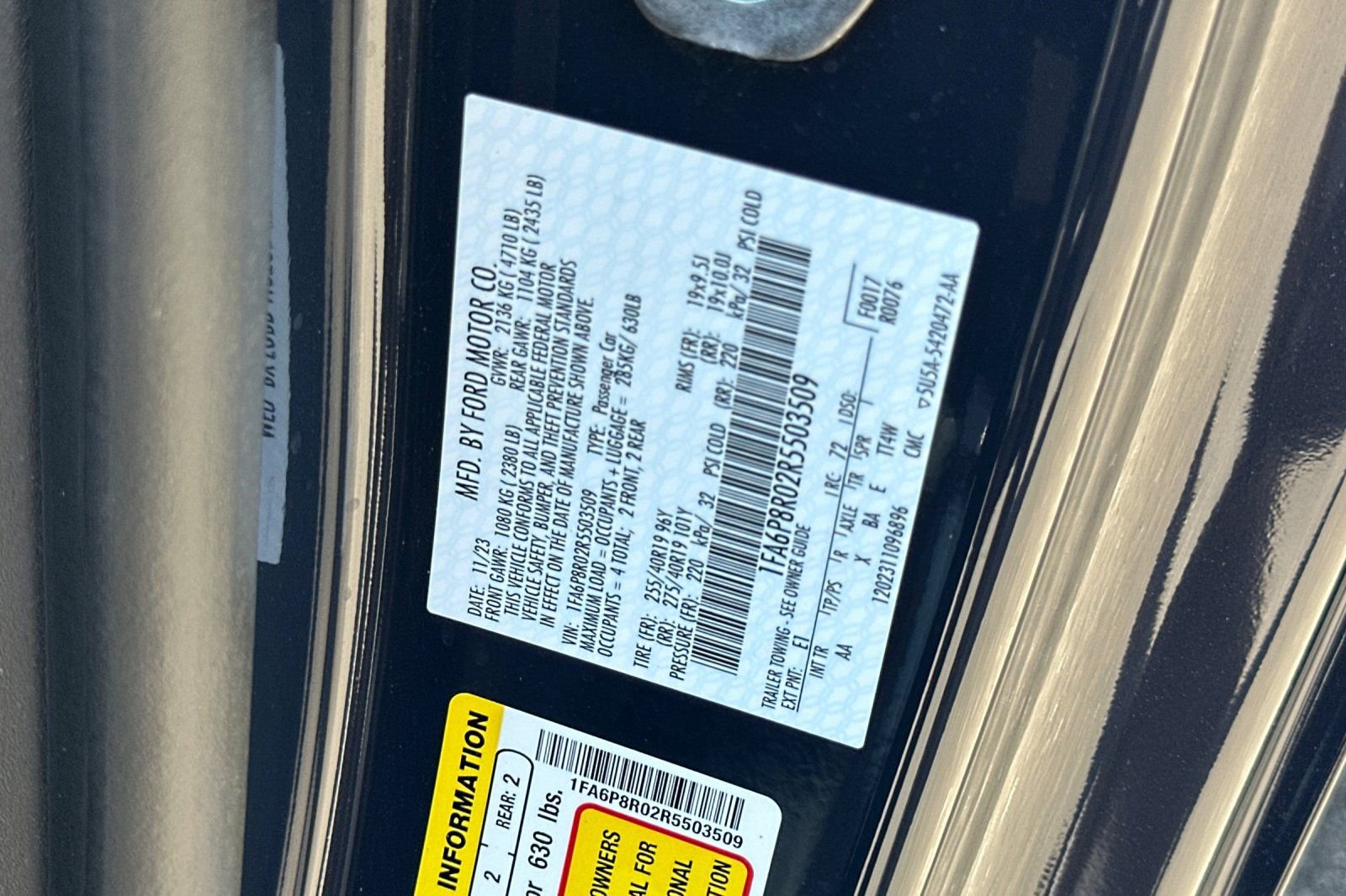 Certified 2024 Ford Mustang Dark Horse RWD image 51