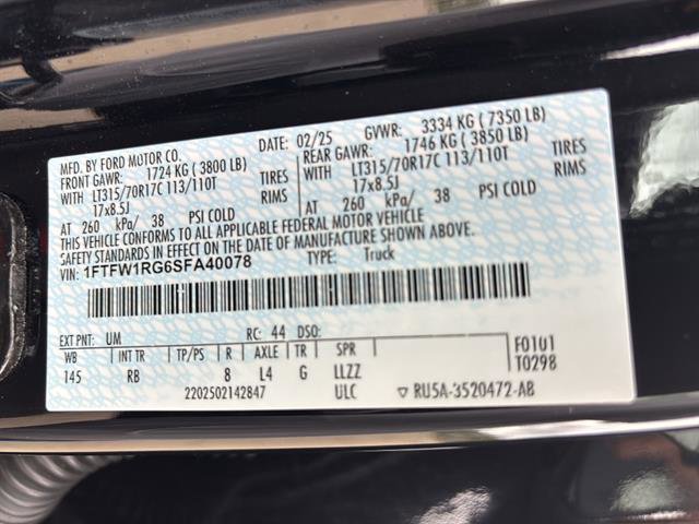 Certified 2025 Ford F150 Raptor AWD/4WD image 21