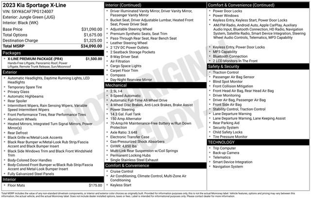 Used 2023 Kia Sportage X-Line w/ X-Line Premium Package image 64