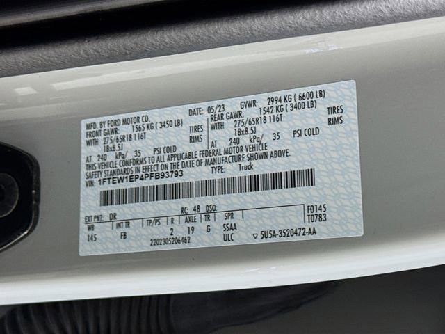 Certified 2023 Ford F150 XLT w/ Equipment Group 302A High image 31