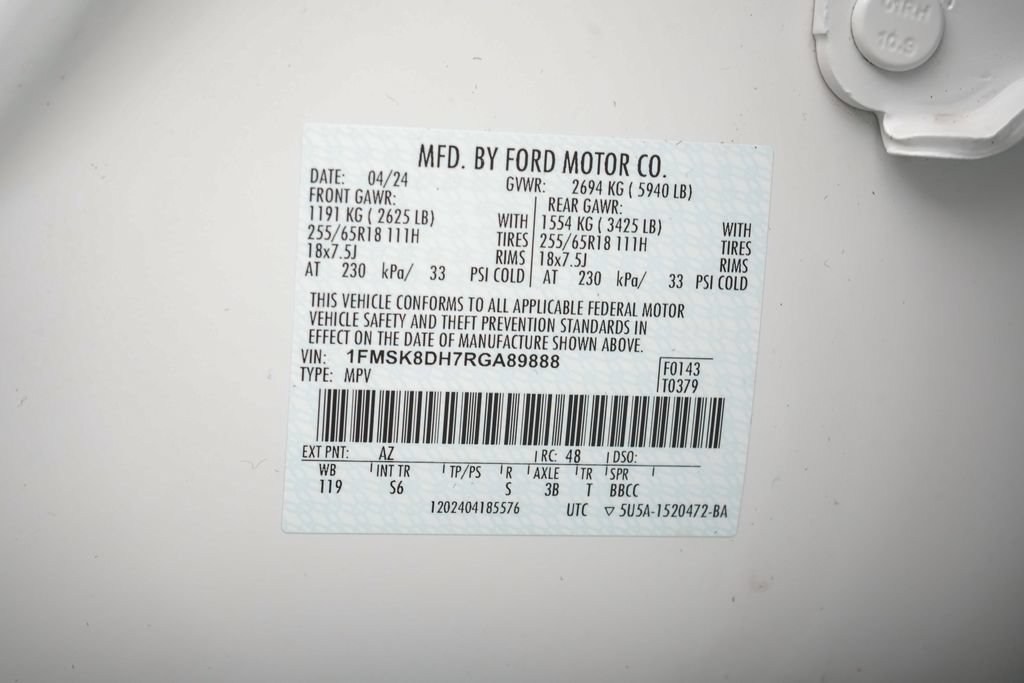 Certified 2024 Ford Explorer XLT w/ Equipment Group 202A AWD/4WD image 25