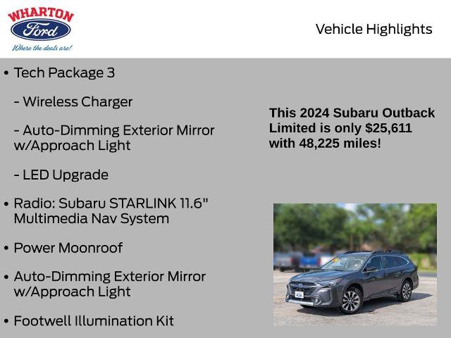 Used 2024 Subaru Outback Limited AWD/4WD image 16