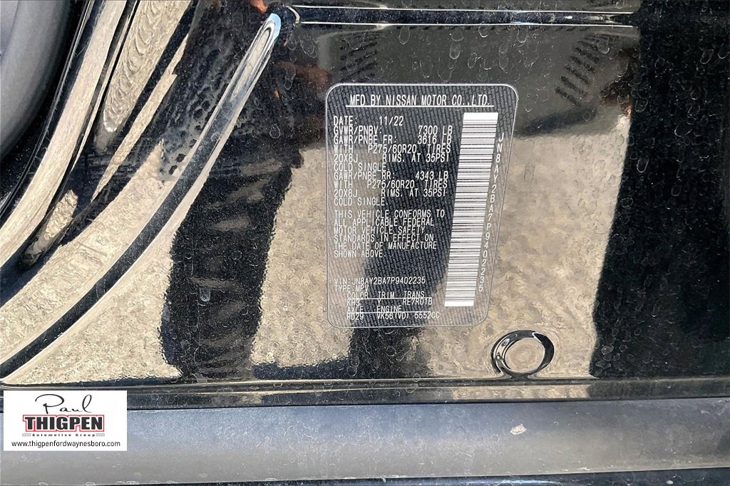 Used 2023 Nissan Armada SL w/ Midnight Edition Package image 35