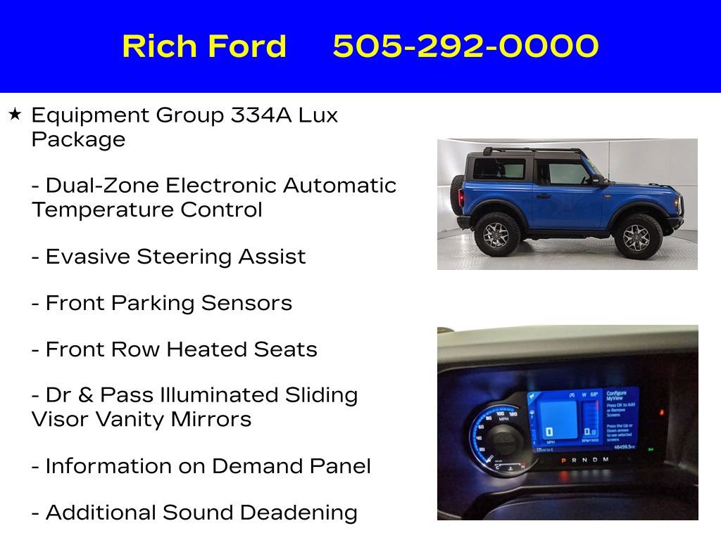 Certified 2022 Ford Bronco Badlands image 22