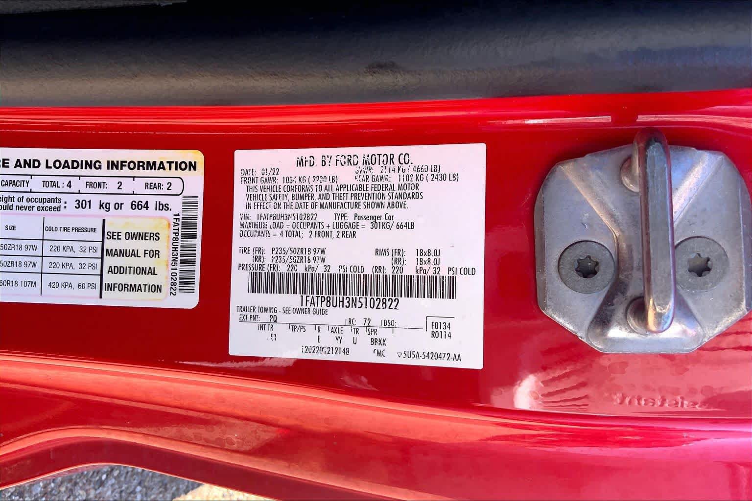 Certified 2022 Ford Mustang Premium RWD image 37