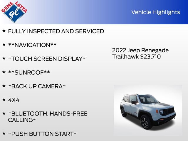 Used 2022 Jeep Renegade Trailhawk AWD/4WD image 31