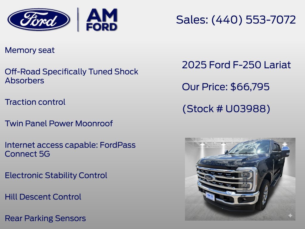 Certified 2025 Ford F250 Lariat w/ Chrome Package AWD/4WD image 27