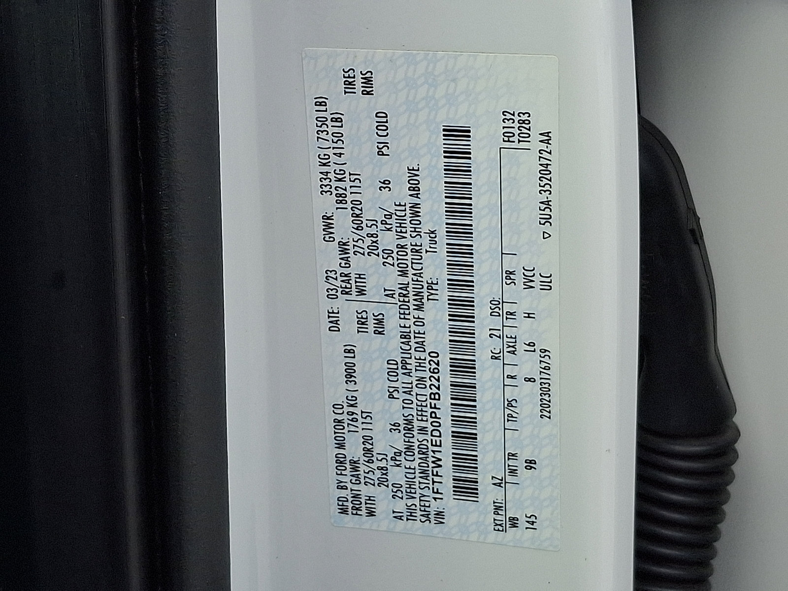 Certified 2023 Ford F150 Platinum w/ Equipment Group 701A High AWD/4WD image 28